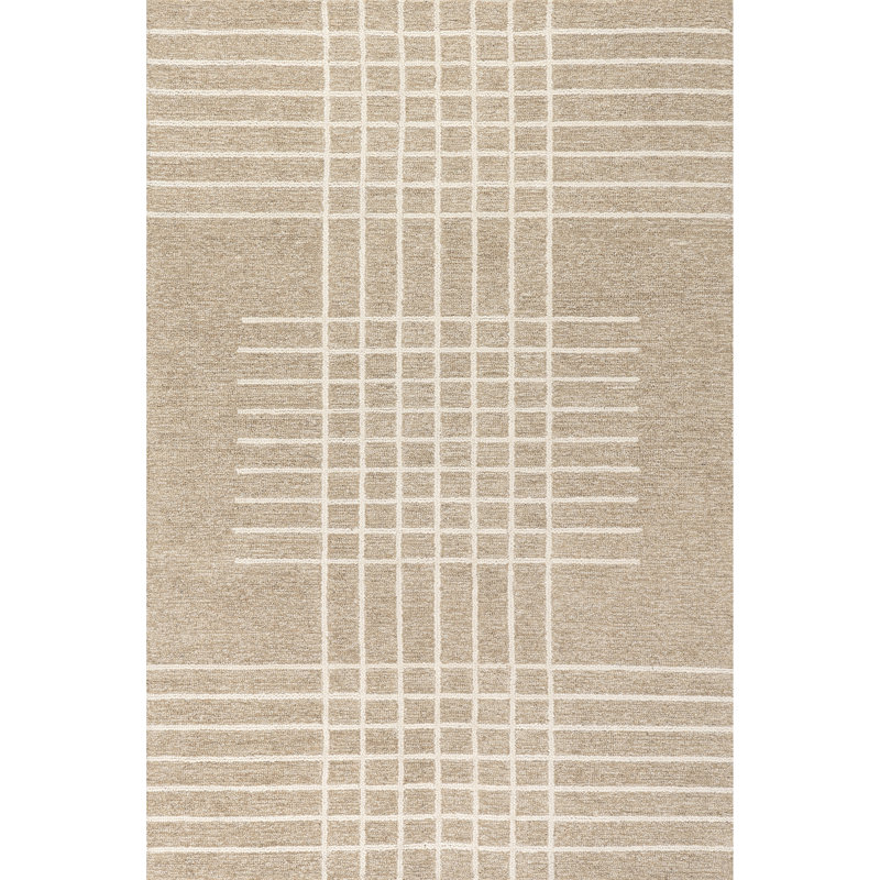 Bradlee Contemporary Checkered Area Rug, Rectangle 8'6" x 11'6"