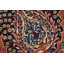 Tapis oriental rétro en laine bleue 9 pi 10 po x 12 pi 11 po