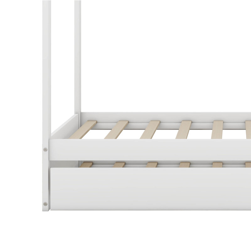 Myalyn Twin House Beds with Trundle by Latitude Run®