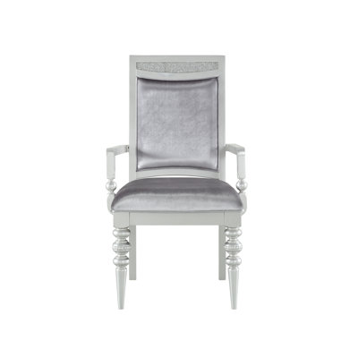Chaise avec accoudoirs en tissu Maverick (ensemble de 2)