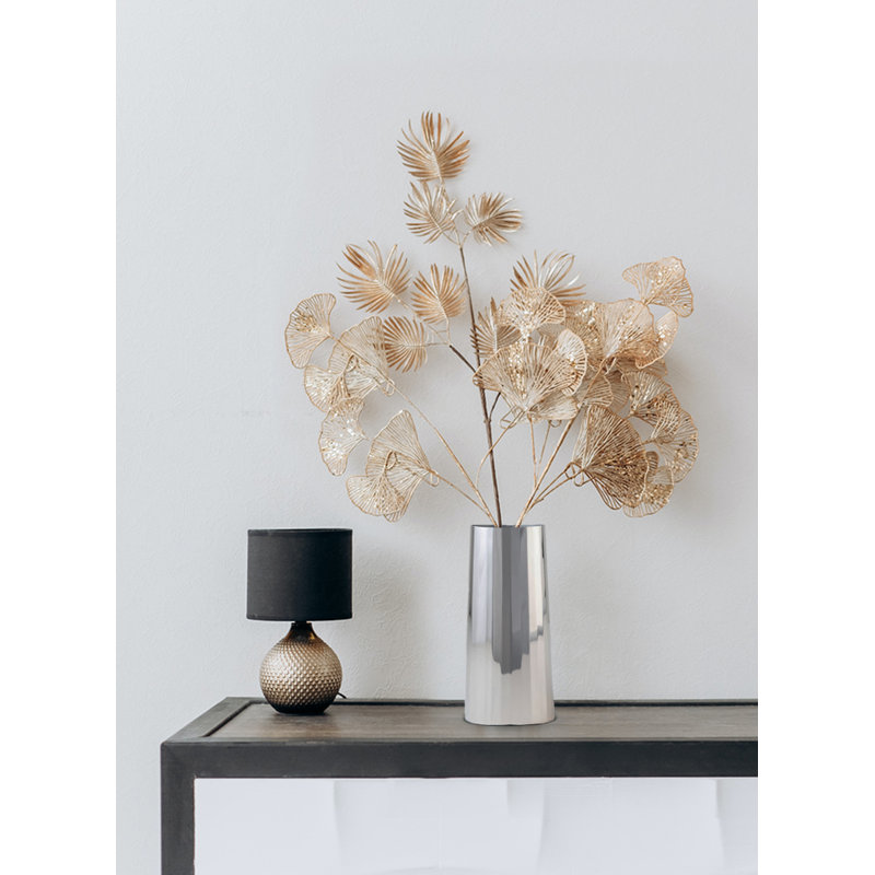 Vase de table Weslynn, Argent, H 9 po x l 4,25 po x P 4,25 po