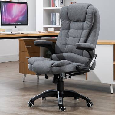 Ergonomic Office Chair with Heated Massage, High Back Fabric