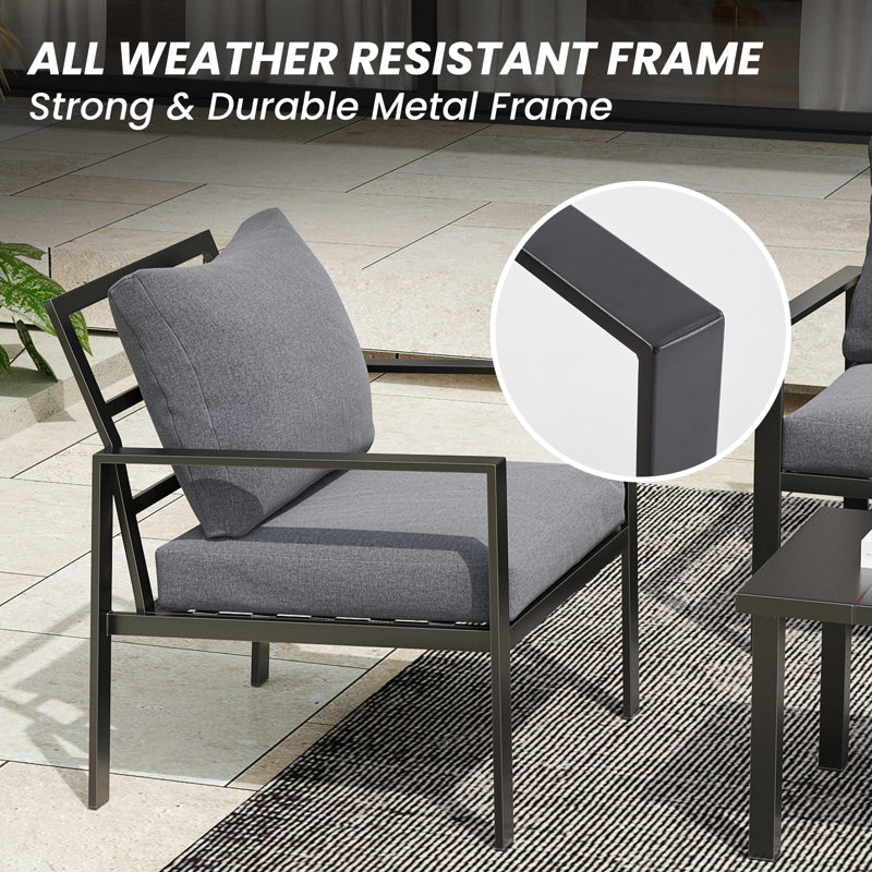 Outdoor Lounge Chair, Grey