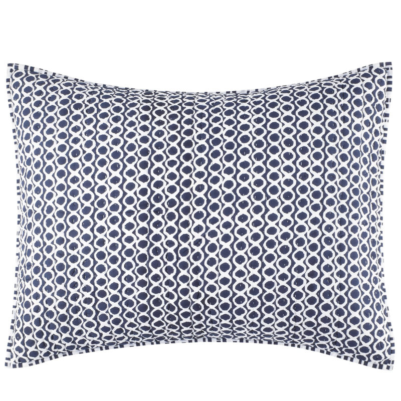 Tyler Quilted Sham, Standard, Indigo