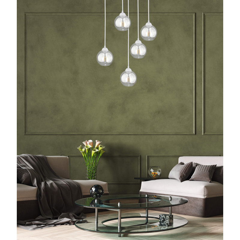 Bermudez 5 - Light Kitchen Island Pendant, White