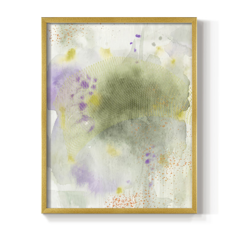 «Veil Of Sunshine I», reproduction encadrée - bois massif, H 15 po x l 12 po, Doré