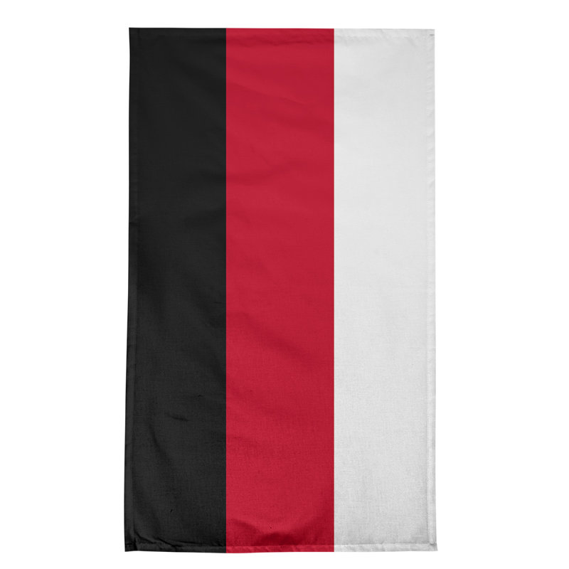 Stripe Tea Towel Kitchen Towel, Poly Twill, Black/Red/White Cincinnati Baseball