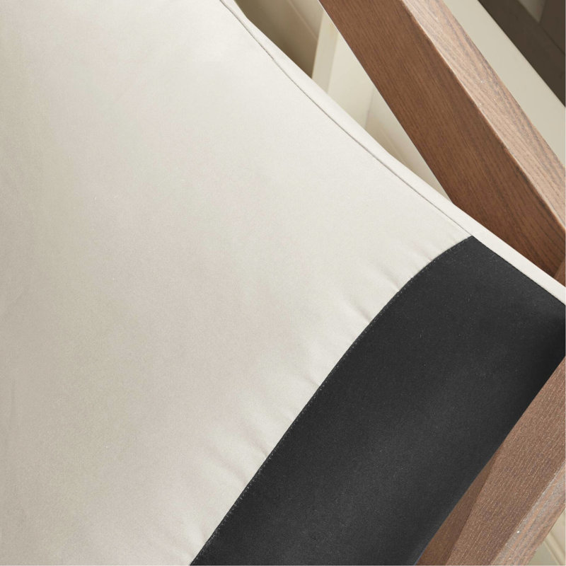 Édredon simple TG et drap - 7 pièces literie en microfibre bleu sarcelle / noir, conception classique, drap uni coordonné, preuve, pièce de lit Safe On Skin, peau, rembourrage