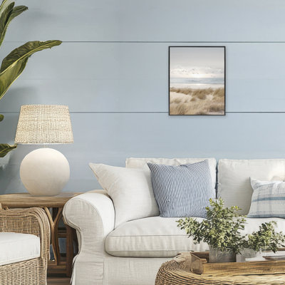 Giclée encadrée par Coastal Dreams Seagulls, design par Amber Sterling