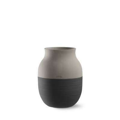 Vase Omaggio Circulare gris anthracite