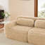 Canapé modulaire à 2 places pour canapé modulaire, conception antidérapante en tissu moelleux et moelleux, éponge haute densité 32D, conception ergonomique sans assemblage, avec coussins décoratifs pour étude, kaki clair-1294964758