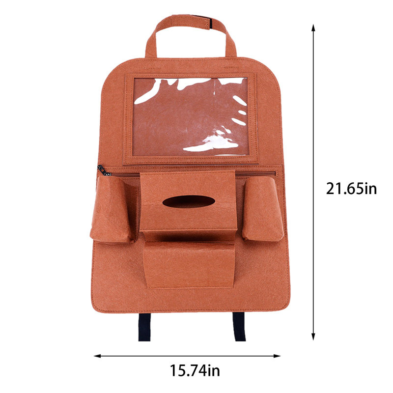 Sac à dos Sac de rangement pour voiture Sac de rangement pour siège, Brown