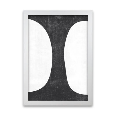 Mid Century Black And White Grunge A - Print