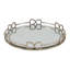 Plateau miroir argenté rond D16.1X2 "Valentina