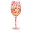 Verre à vin artisanal Enesco Lolita Christmas Ruby