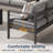 6-Piece Aluminum Patio Conversation Set With Cushions-169371497