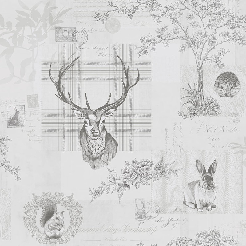 Conner Wallpaper Roll, Grey