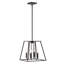 Luminaire suspendu géométrique à 4 lumières Fernly