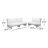 Despina Teak 3 - Person Patio Conversation Set with Cushions