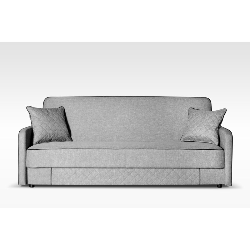 Learah 3 Seater Sofa Bed, Silver