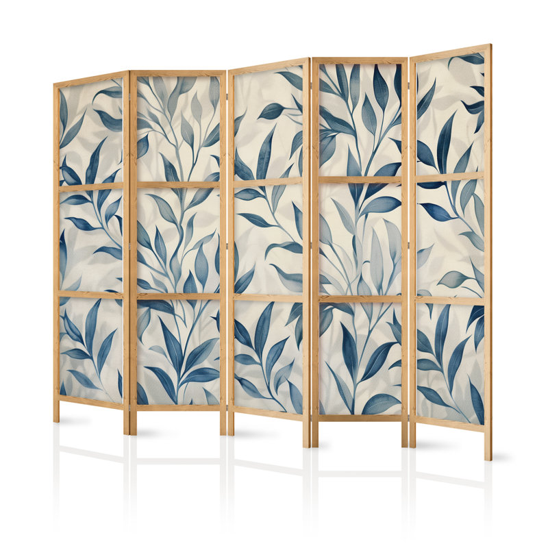 171cm H Solid Wood Folding Room Divider, 171cm H x 225cm W x 1.2cm D