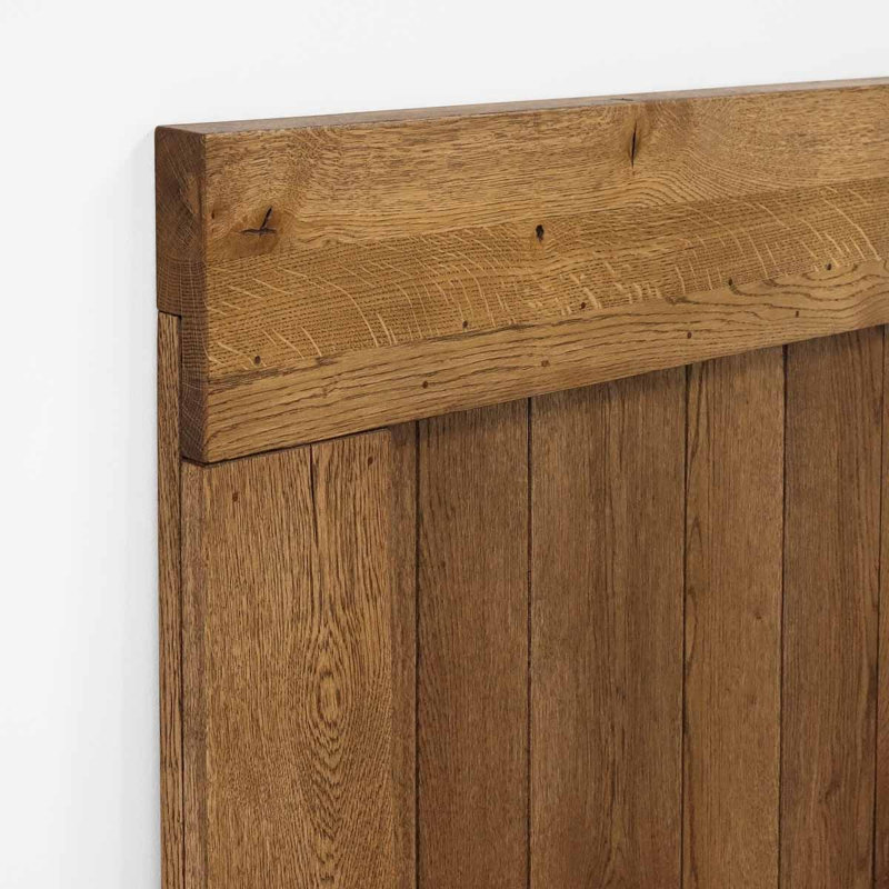 Buldir Solid Oak Barn Doors, 220cm H x 90cm W x 4cm D, Brown