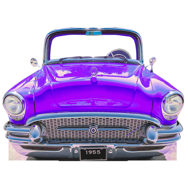 Car Car 1955 Stand Standup en carton, PMauve