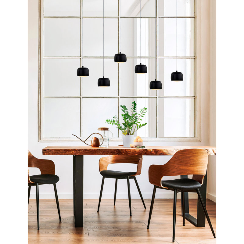 Lockport 6 - Light Black LED Cluster Pendant