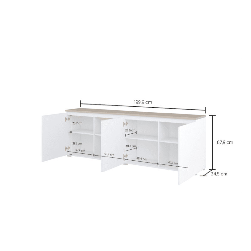Unfinished Display Stand with Fireplace Included, White