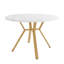 Round Metal Base Dining Table