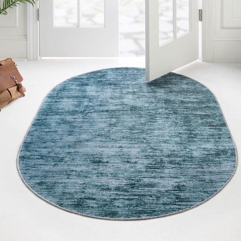 Tapis bleu Montalvo, Ovale 5 pi x 8 pi