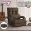 Fauteuil inclinable en lin / chaise sur pied, gris foncé-1458060537