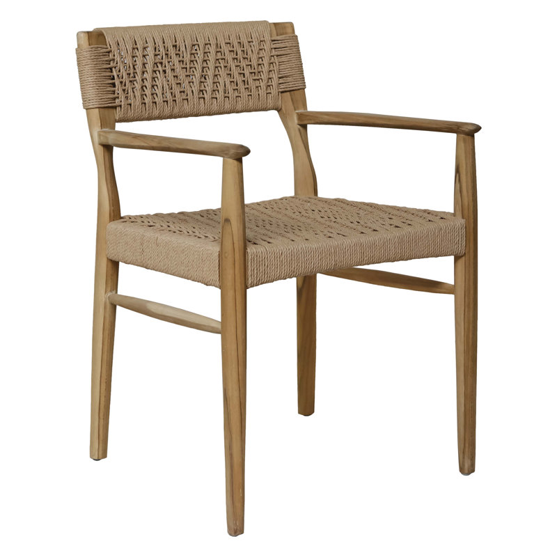 Chaise de patio en bois Rhona, Naturel