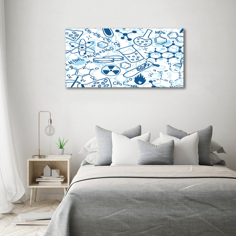 Chemistry Background - Wrapped Canvas Print