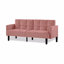 Velvet Futon Couch-617173936