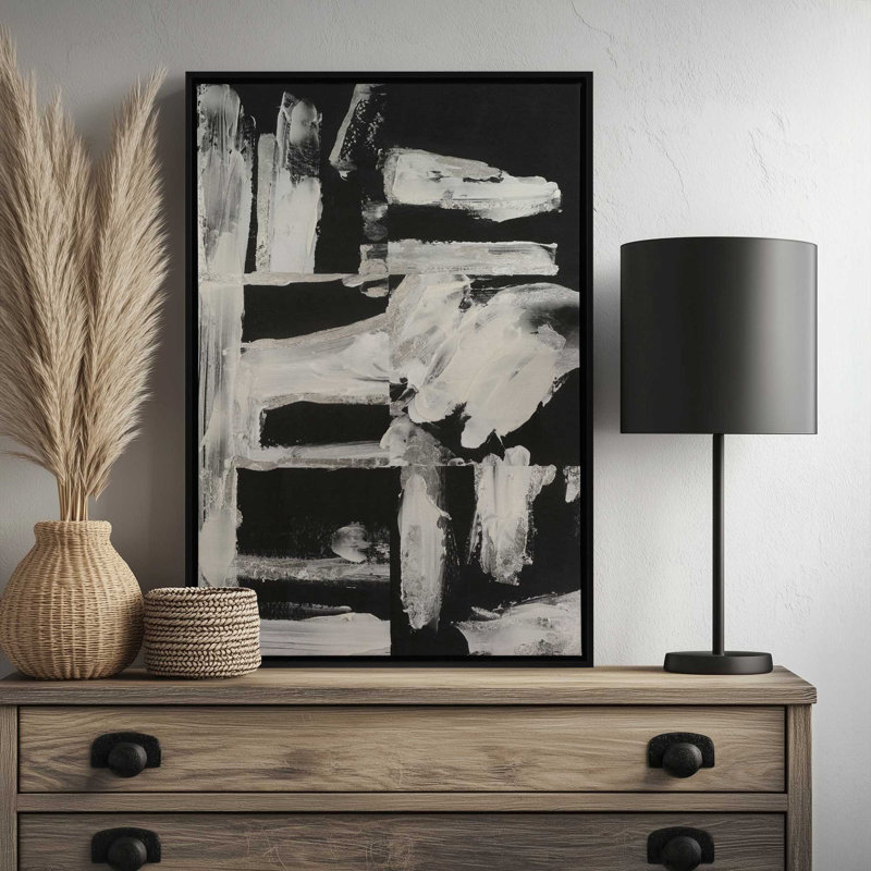 «Structural Dissonance I» par Melissa Wang, reproduction d'art sur toile, Argent argent, H 18 po x l 12 po