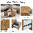 Modern 2 Piece Round Nesting Coffee Table Set With Drawer