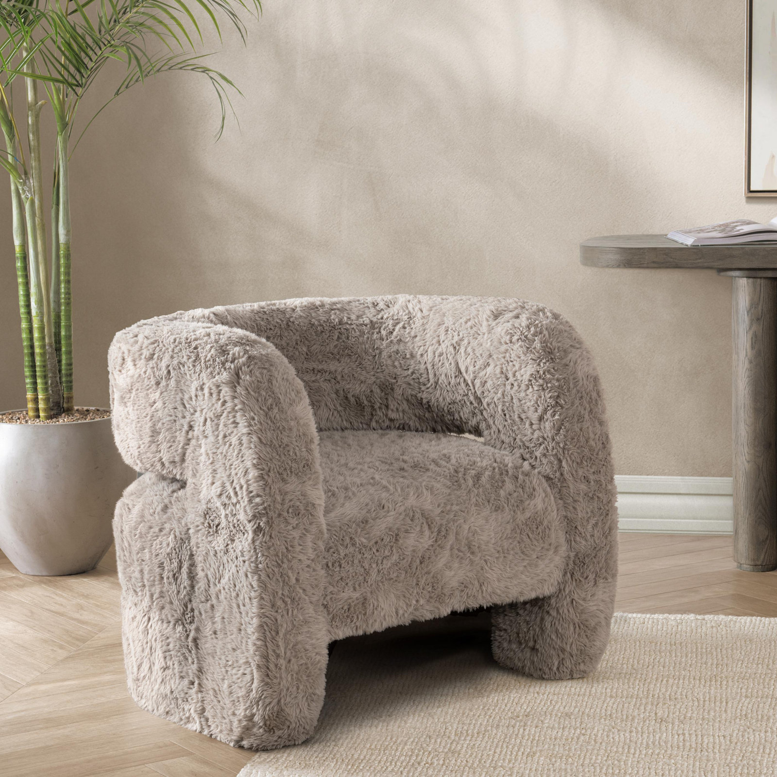 Barrel Chair, Granite Polyester