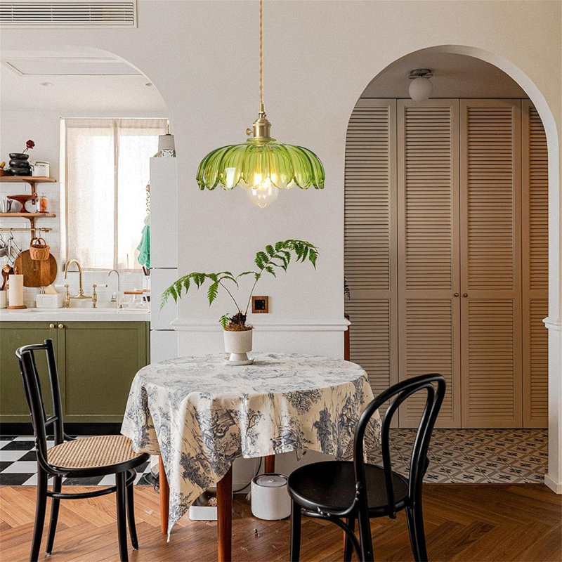 1 - Light Chandelier, Green, Green