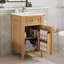 Meuble-lavabo en bois 20 po avec lavabo