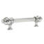 Caché 18 inches c.c. with 5/8 reeded center long pull with 16 rivoli Swarovski Clear Crystals in Satin-6247-6245