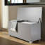 Wooden Storage Box Grey Ottoman Box Storage Chest Trunk