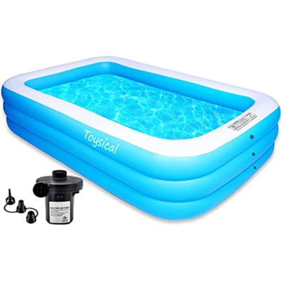 Piscine gonflable pour enfants et adultes - Plus durable que les autres piscines gonflables pour adultes - Comprend des patches