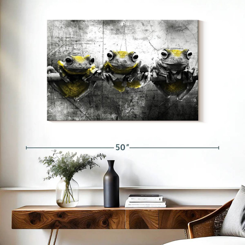 Tree Frogs Pop, 26" H x 39" W