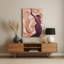 Art mural abstrait en métal beige 38-405860912
