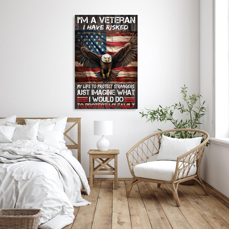 «Im Aeteran I Have Rised - 1 pièce», reproduction d'art graphique sur toile tendue, H 36 po x l 24 po x P 1,25 po