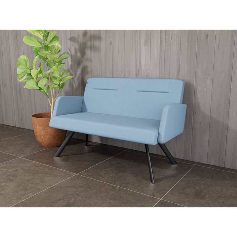 Causeuse Willow, Noir, Open House Quarry - bleu, Yes