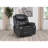 Salerno Dark Grey Upholstered Power Recliner Chair-1451888235