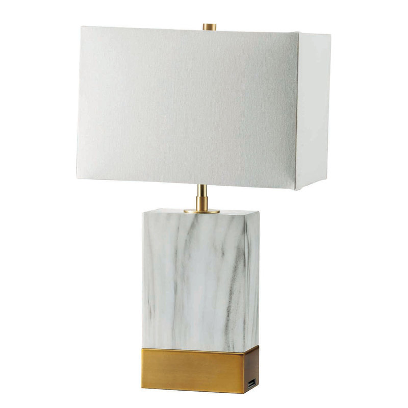 Lampe de table 25 "avec USB Dufresne, Or
