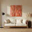 «Lyrical Abstraction 77», art mural en métal brun-2130668514